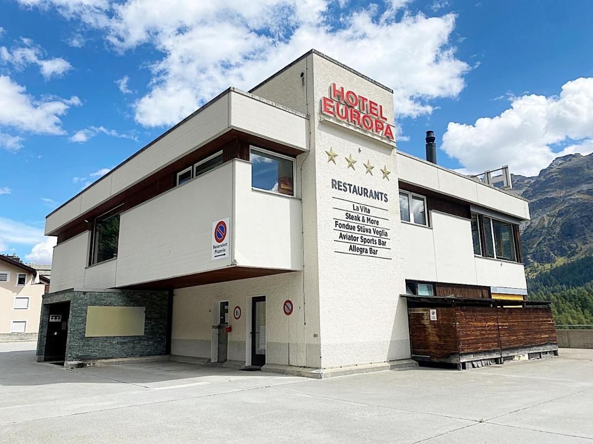 圣莫里茨42M2 Alpenschick Mit Balkon, Ausblick, Pool - E405公寓 外观 照片