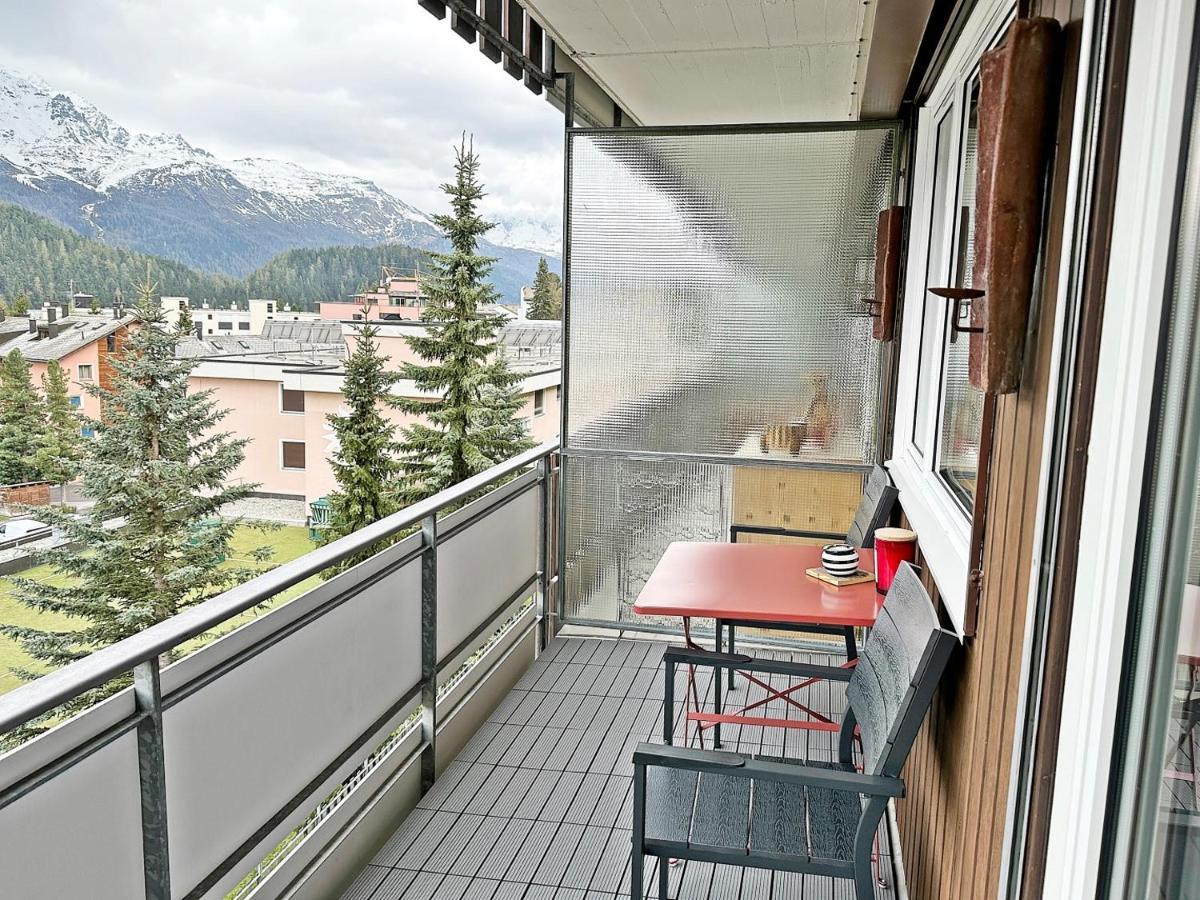 圣莫里茨42M2 Alpenschick Mit Balkon, Ausblick, Pool - E405公寓 外观 照片
