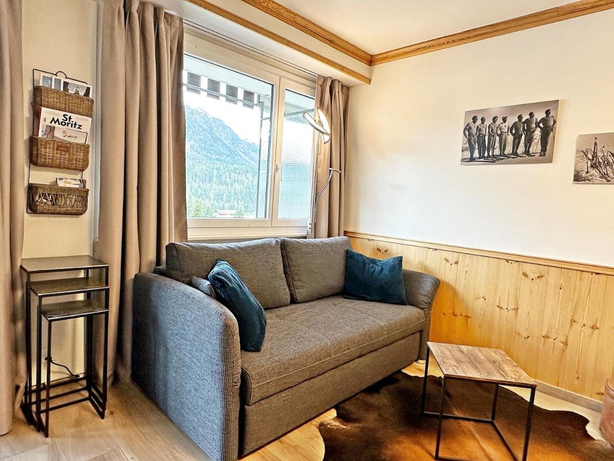 圣莫里茨42M2 Alpenschick Mit Balkon, Ausblick, Pool - E405公寓 外观 照片
